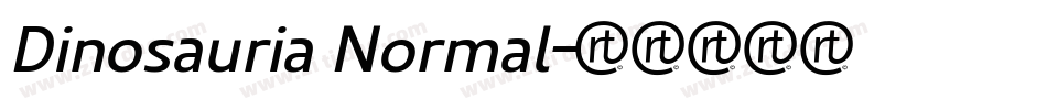 Dinosauria Normal字体转换